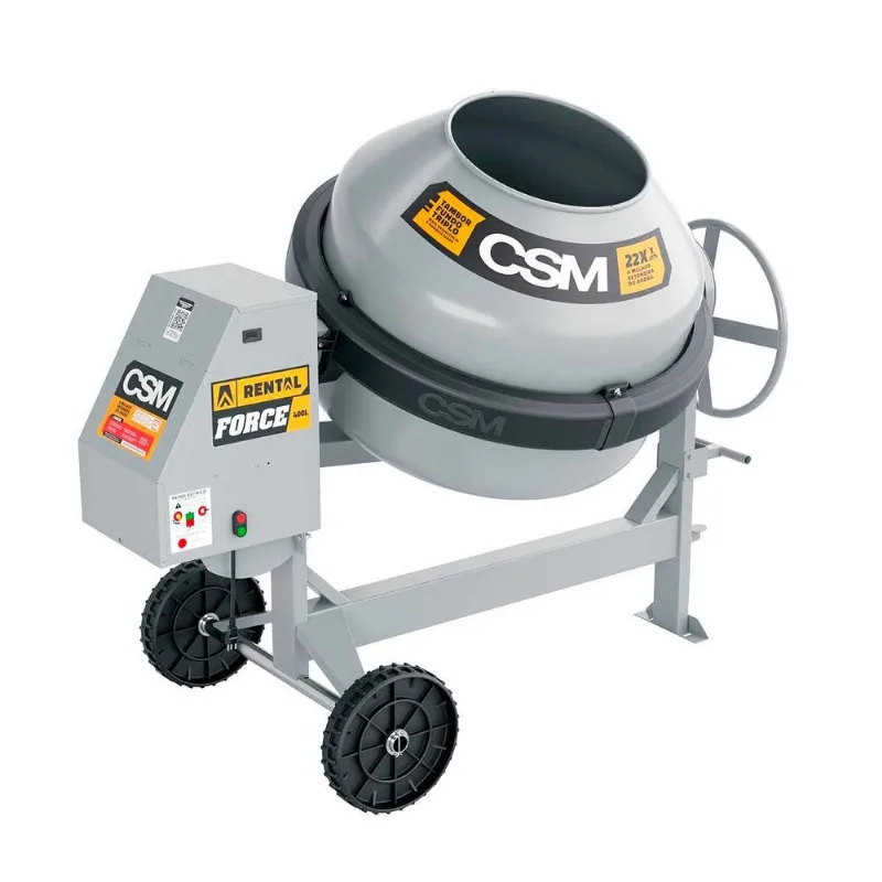 Betoneira 400L 2Cv CSM Rental Force Trifásico 380V