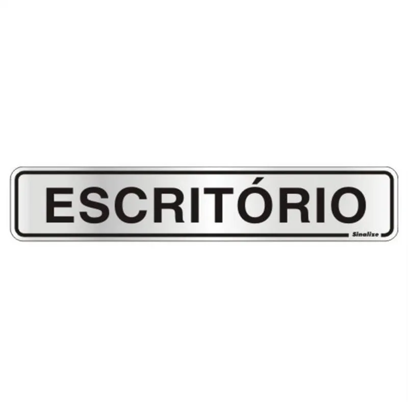 Placa Auto-ades.5x25cm(escrit.) Sinalize - 100aw - Sinalize Sinalize - Sinalize