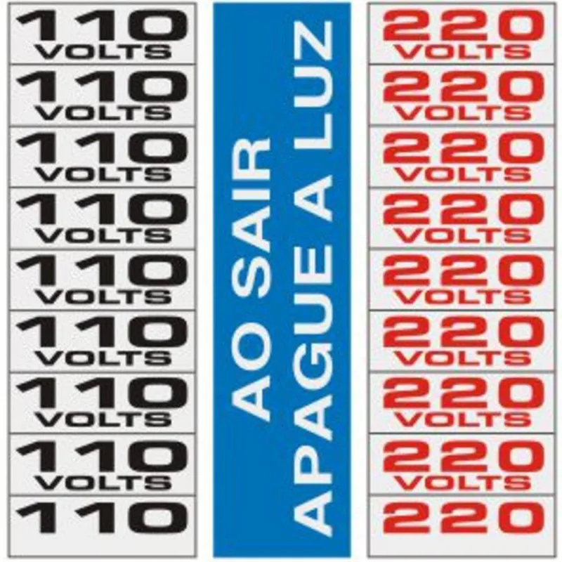 3 Placas De Alumínio Auto-adesiva 15x15 Ao Sair Apague A Luz / 110v / 220v - 120 Ah - Sinalize Placa A.adesiva 15x15 (110/220) Sinalize 120ah