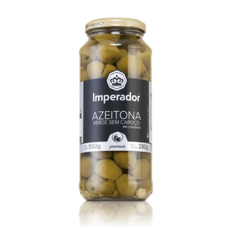 Azeitona Verde Imperador sem Caroço 280g