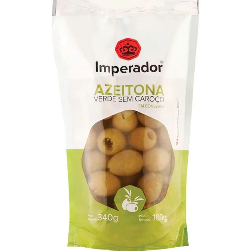 Azeitona Verde Imperador Sem caroço 160g