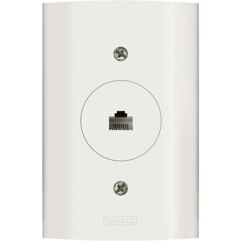 Tomada Romazi Dunas 4x2 1RJ45 CaT5 para Rede Branca