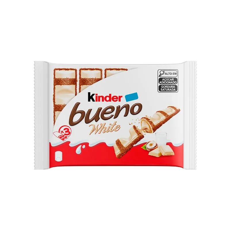Chocolate Kinder Bueno White Pack com3 117g