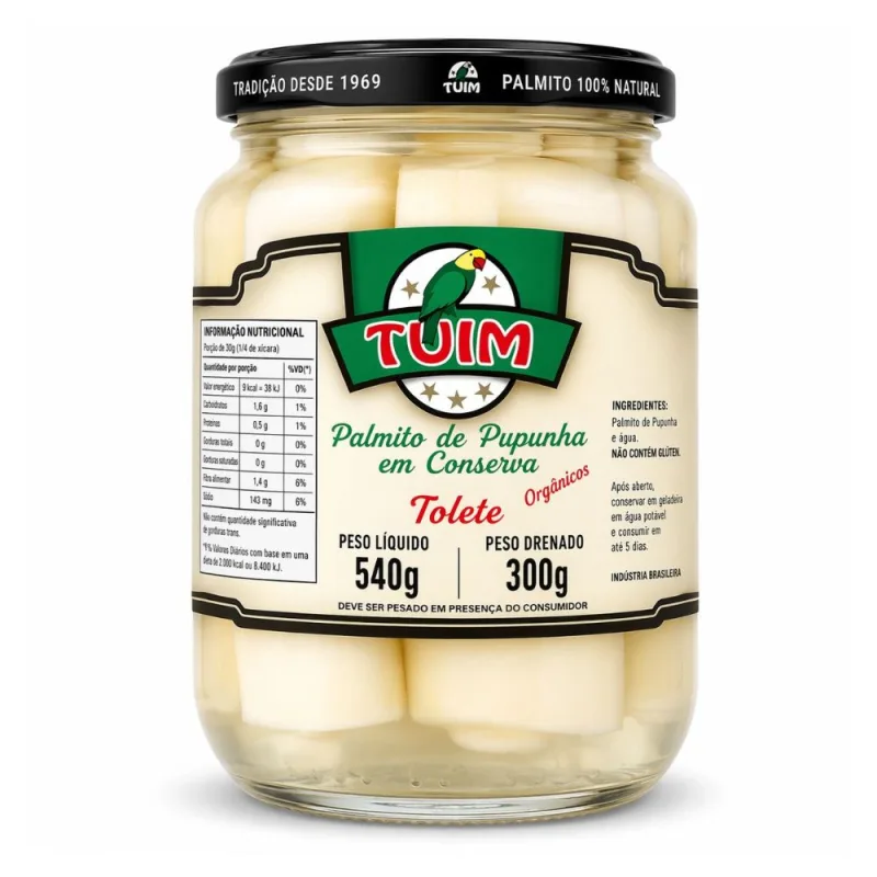 PALMITO PUPUNHA TUIN INTEIRO - Tuim - Preparações De Hortícolas E Frutas