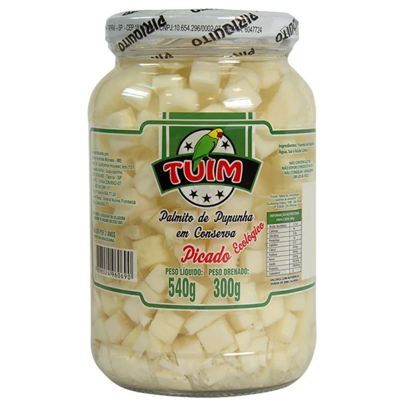 PALMITO TUIM PICADO PUPUNHA 300G - Tuim - Mambo