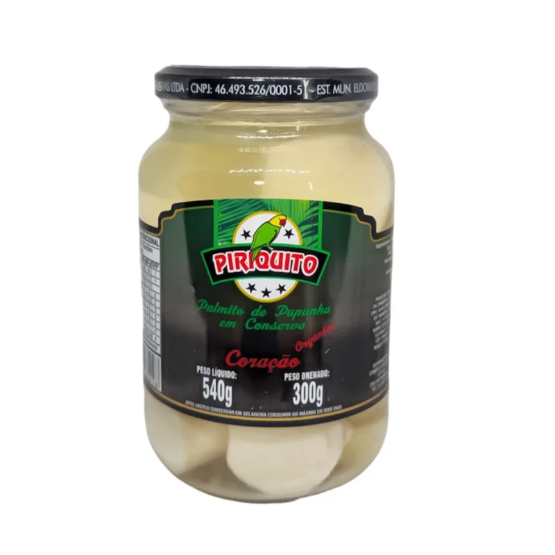 Palmito Piriquito Pupunha Coração 300g