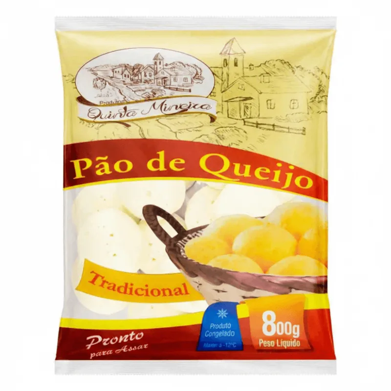Pão De Queijo Tradicional Quinta Mineira Pacote 800g