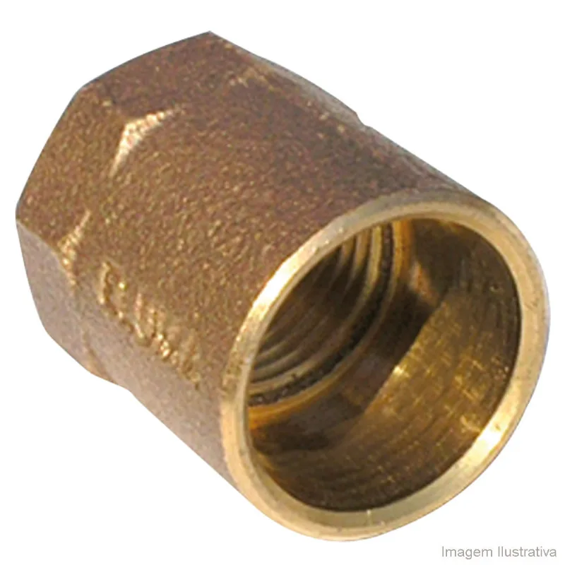 Conector fêmea 22x1/2" sem anel cobre R603 Eluma