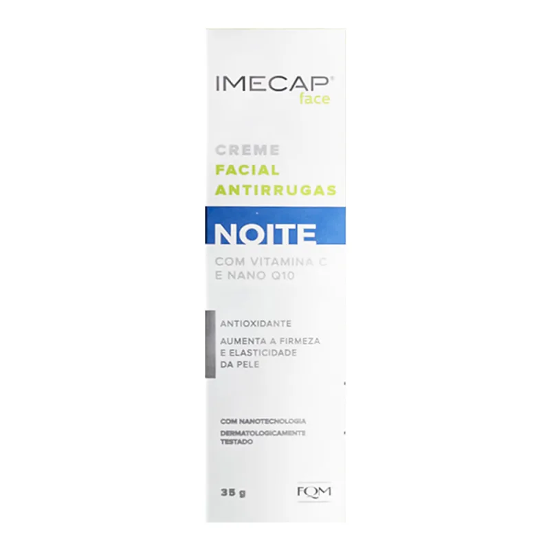 Creme Facial Imecap Face Noite Antirrugas Clareador FQM 35g - FQM