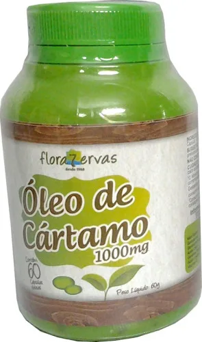 Oleo De Cartamo 1000mg 90 Caps Flora 7 Ervas - FLORA 7 ERVAS