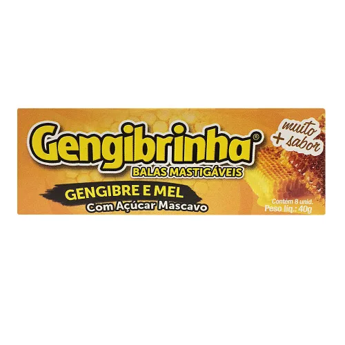 Bala De Gengibre E Mel 40g Gengibrinha Gengibrinha - BIANCA SIMOES - Mercearia
