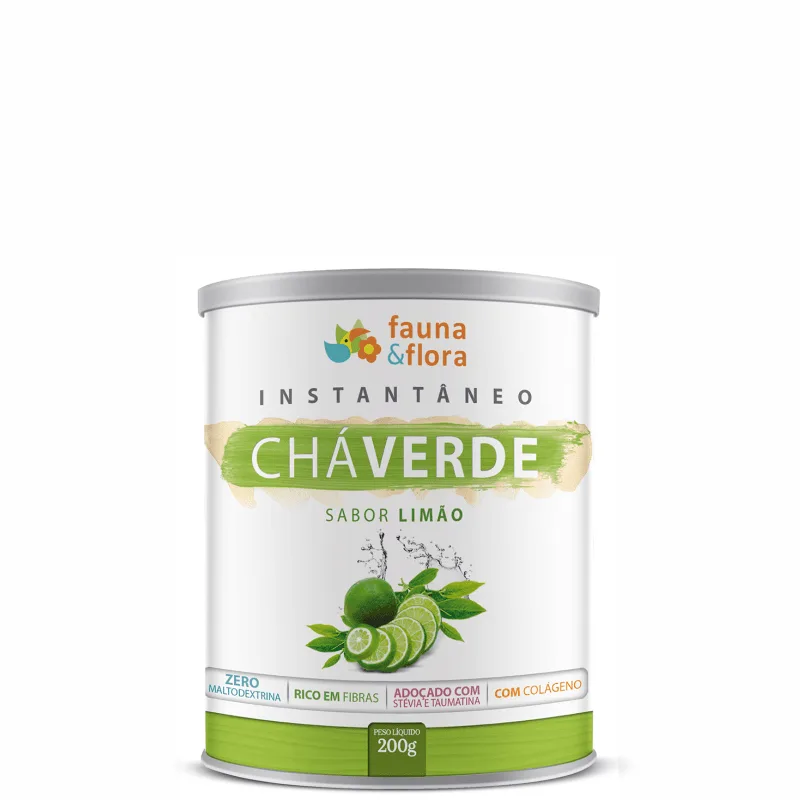 Chá Verde Instantâneo Diurético Com Limão 200g - Não Informado - Suplementos Alimentares