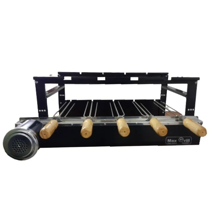 Churrasqueira Kit Grill Giratório 5 Espetos 220V