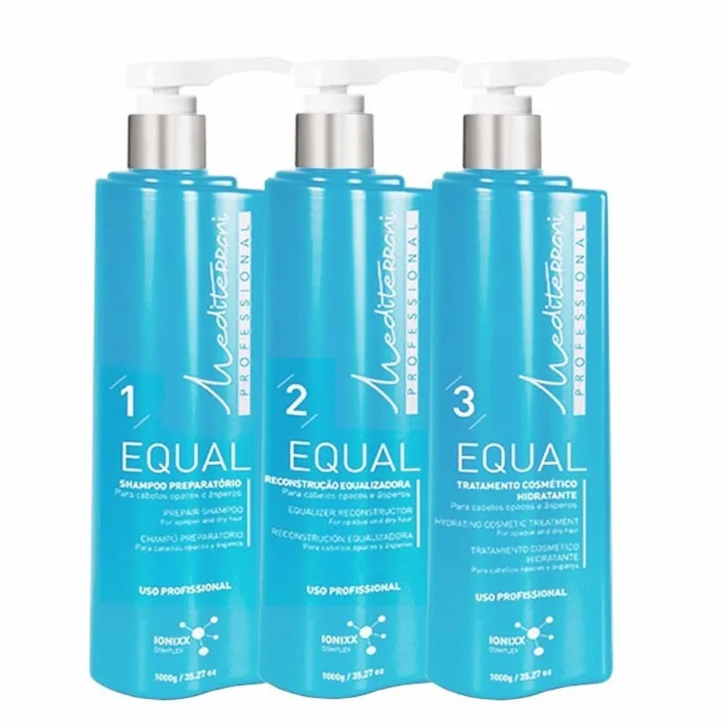 Tratamento Kit 3 Passos Equal 1000ml - Mediterrani