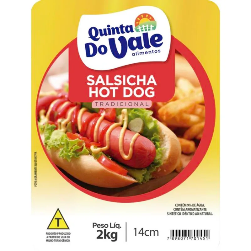 Salsicha Quinta do Vale 14cm Resfriada 2kg