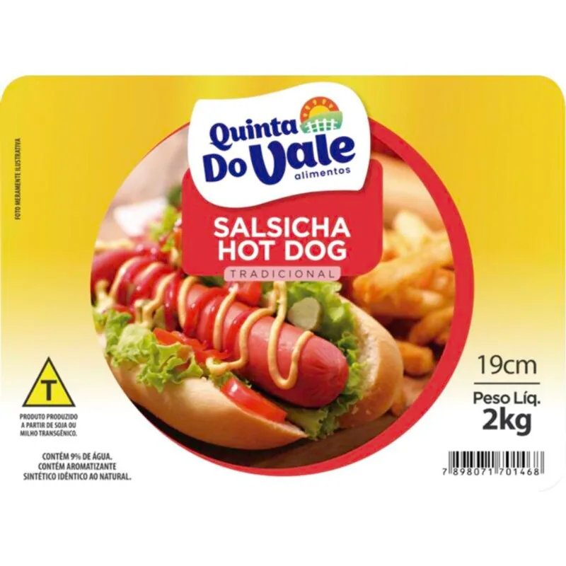 Salsicha Quinta do Vale 19cm Resfriada 2kg