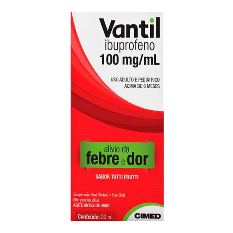 Analgésico e Antitérmico Vantil 100mg/ml 20ml
