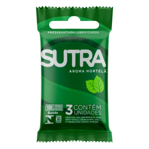 PRESERVATIVO SUTRA  AROMA  HORTELA 12X3 - SUTRA