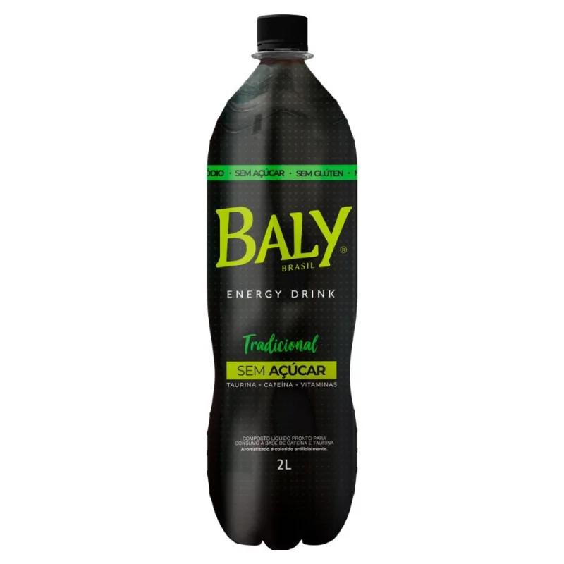 Energético Tradicional Zero Açúcar Baly Garrafa 2L - Baly - Bebidas