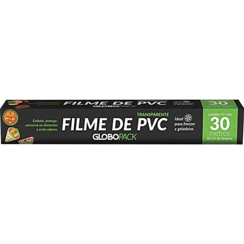 Filme de PVC Globopack 28cmx30m Rolo