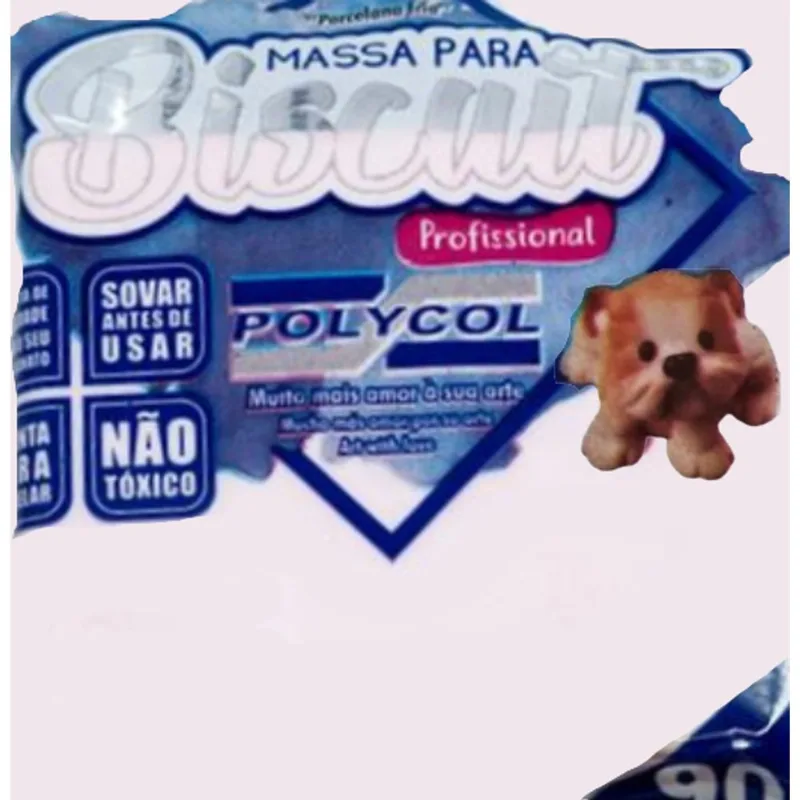 Massa De Biscuit 90 Gramas Rosa Ternurinha