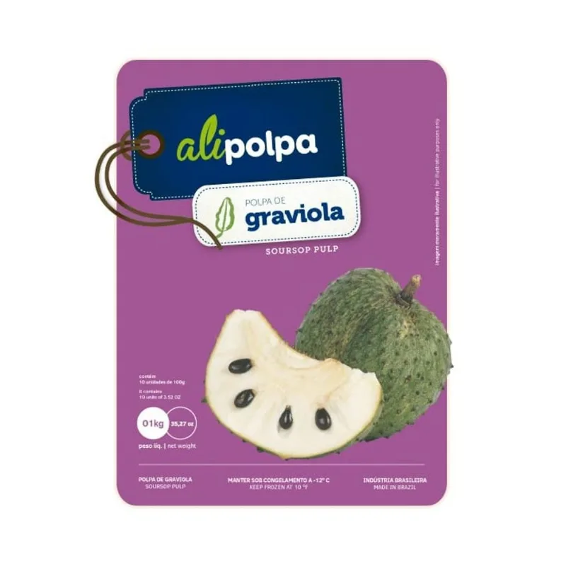 Polpa de Fruta Alipolpa Graviola 1Kg