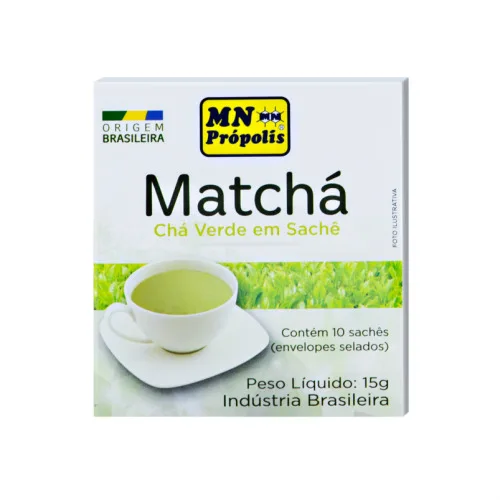 Cha Mn Propolis Verde Moido Matcha 15g - MN PROPOLIS - Mercearia