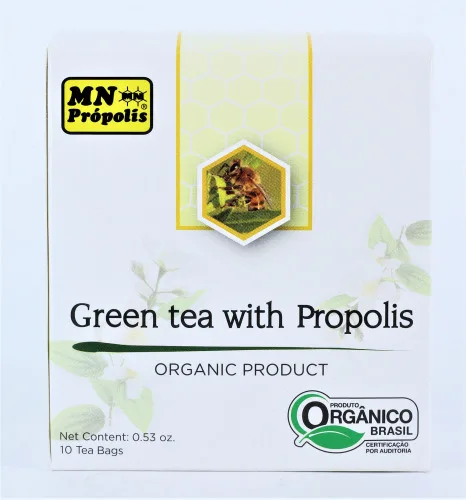 CHÁ VERDE ORGÂNICO 15G COM PROPOLIS - ORGANICO - Suplementos Alimentares