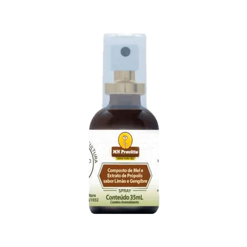 Composto De Mel E Extrato De Própolis Sabor Limão E Gengibre Spray Mn Provitta 35ml - Não Informado - Beleza E Saúde