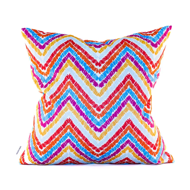 Almofada Speciata Velveteen 45 Cm X 45 Cm Chevron Color M