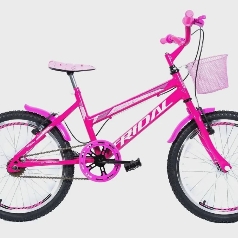 Bicicleta Aro 20 Feminina Infantil Quadro Mtb Rosa