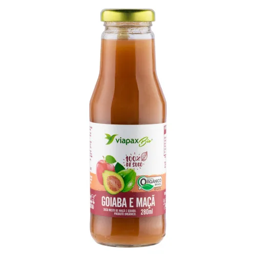 Suco De Goiaba Organico 280ml Via Pax Bio - VIA PAX - Mercearia