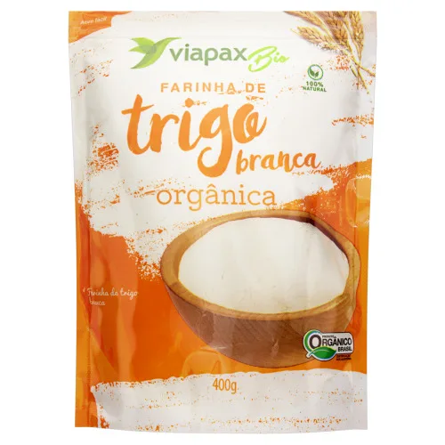 Farinha De Trigo Branca Org 400g Viapax Bio - VIA PAX