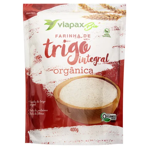 Farinha De Trigo Int Org 400g Viapax Bio - VIA PAX