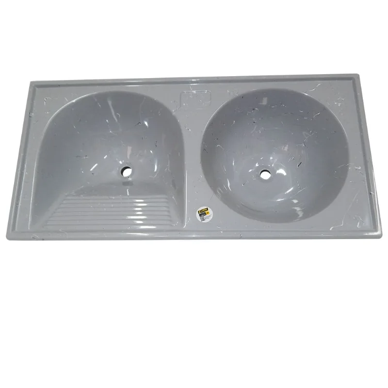 Tanque Alvenaria 1.20x60 60 Litros Conjunto Granitado Cinza Corso