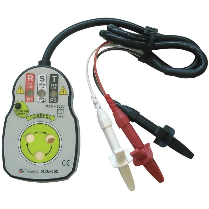 Fasímetro 90 V a 600 V MFA-850 - MINIPA - MINIPA - Medição E Teste