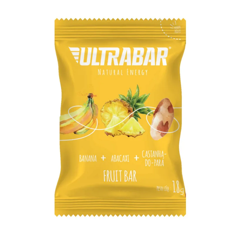 Barra de Proteína Ultrabar Fruit Bar Abacaxi 18g