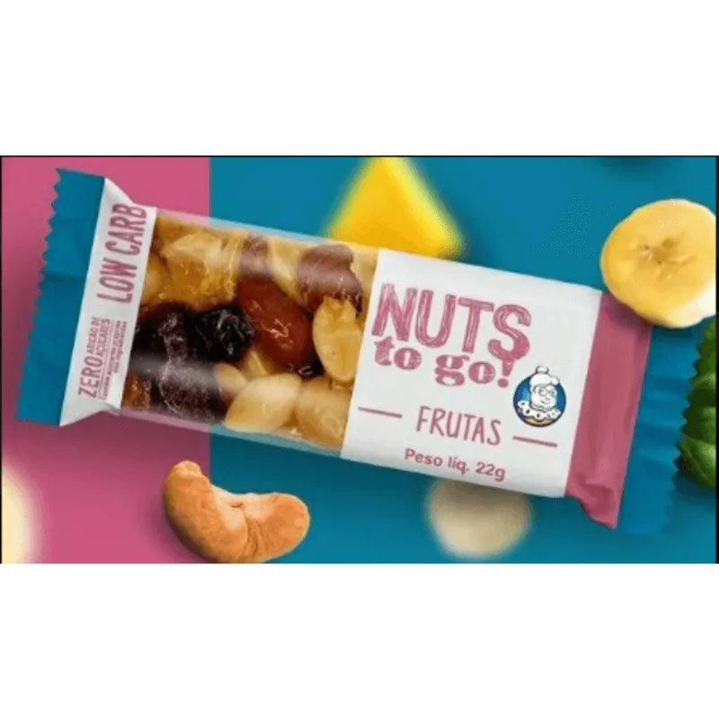 Barra Nuts e Fruit Tia Sônia 44 g 2 Unidades - TIA SONIA