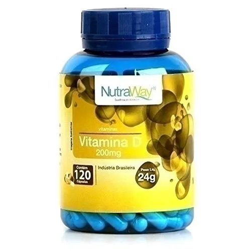 Vitamina D 200mg 120 Capisulas Nutraway - NUTRAWAY - Suplementos