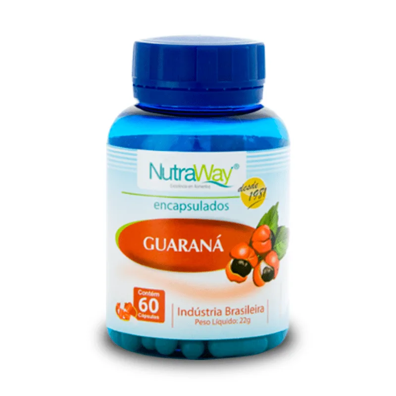 GUARANA 300MG 60CPS NUTRAWAY 1083 - NUTRAWAY - Alimentos Preparados