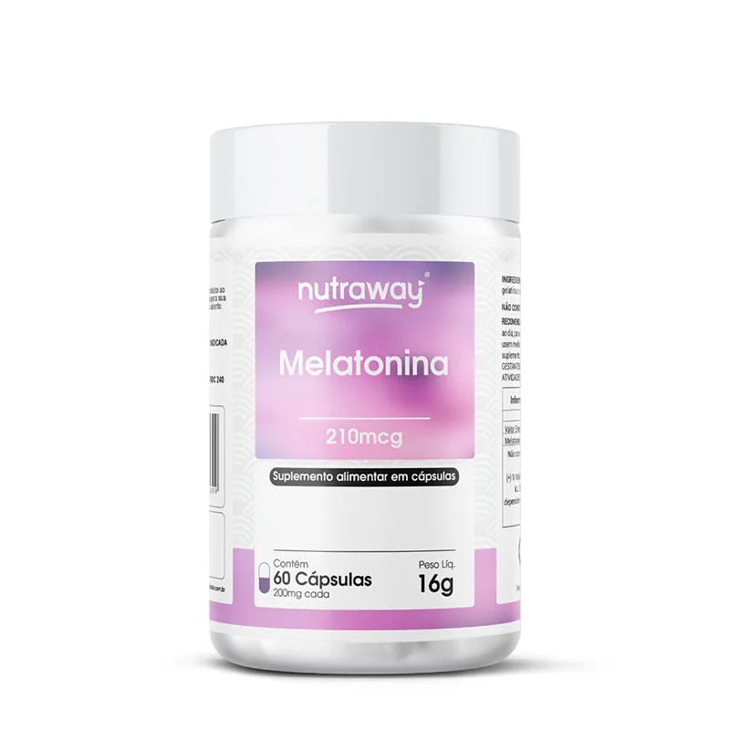 Melatonina Nutraway 210mcg 60caps - Nutraway - Suplementos