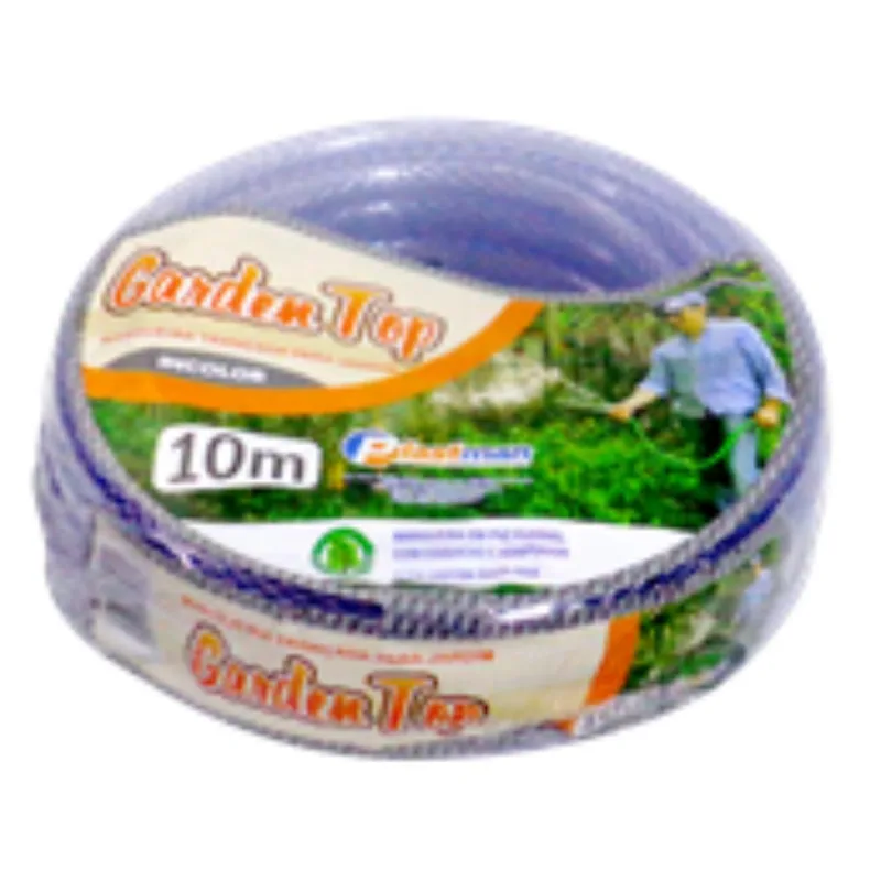 Mangueira Plastman Para Jardim Garden Top Incolor Trançada 10mt