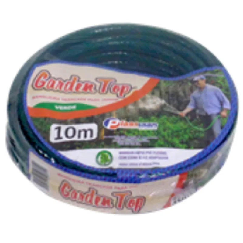 Mangueira Plastman Para Jardim Garden Top Trançada Verde 10mt