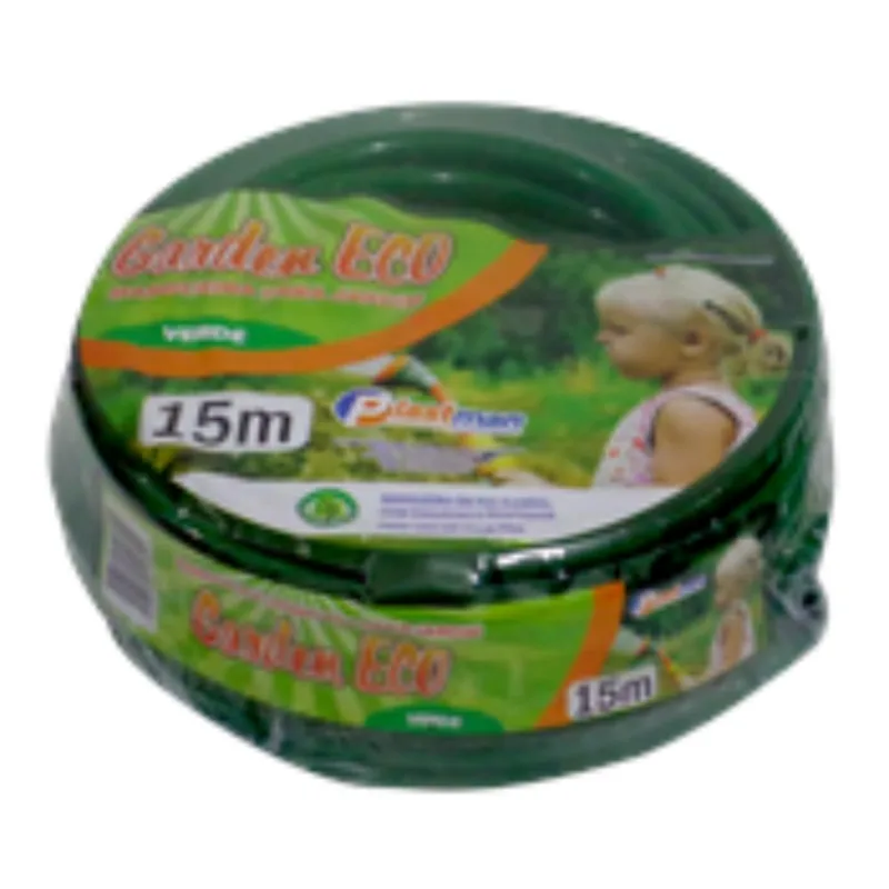 Mangueira Plastman Para Jardim Garden Plus Opaca Dupla Capa Verde 15mt