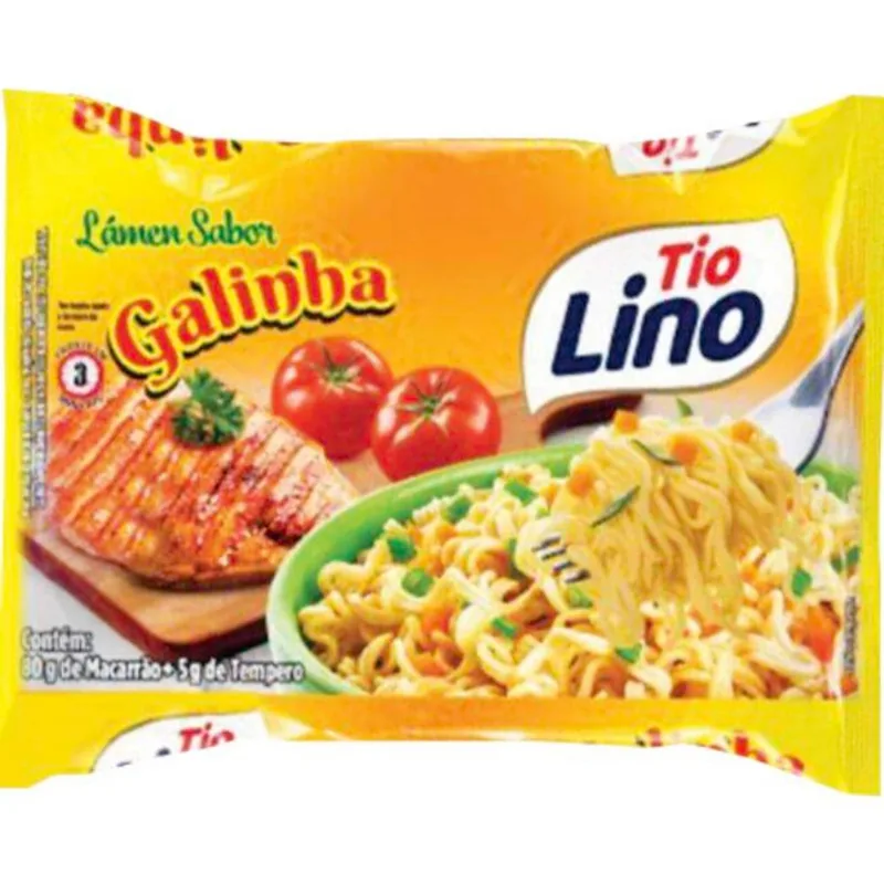 Macarrão Instantâneo Lámen Tio Lino Galinha 85g