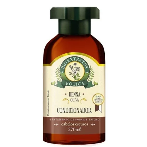 Bio Extratus Botica Condicionador Henna Oliva Escuros - BIO EXTRATUS - Higiene E Beleza