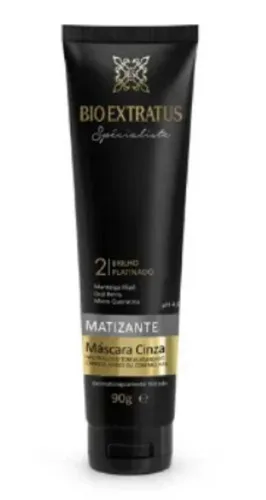 BIO EXTRATUS MÁSCARA MATIZANTE CINZA 90G - Bio Extratus - Linhas De Produtos