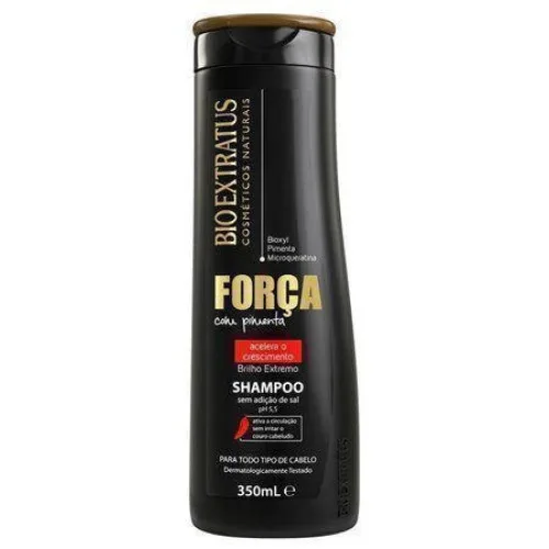 Shampoo Força Com Pimenta 350ml Bio Extratus - BIO EXTRATUS - Higiene E Beleza
