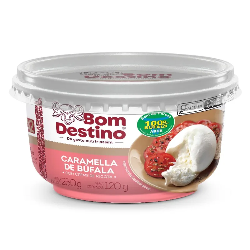 Caramella de Búfala com Creme de Ricota Bom Destino 120g