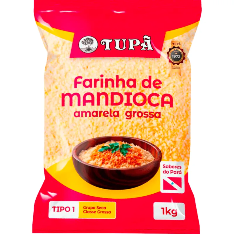 Farinha de Mandioca Tupã Amarela Grossa 1kg